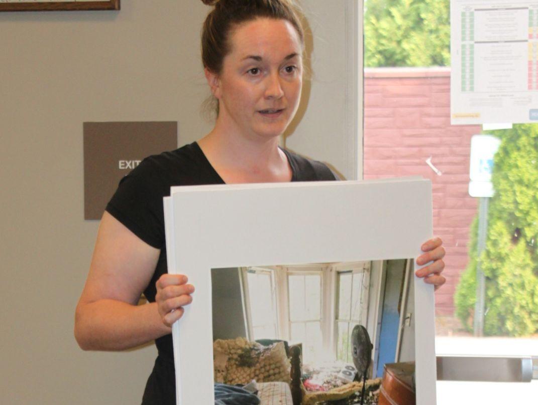 Mansfield resident shows photo of dog mess
